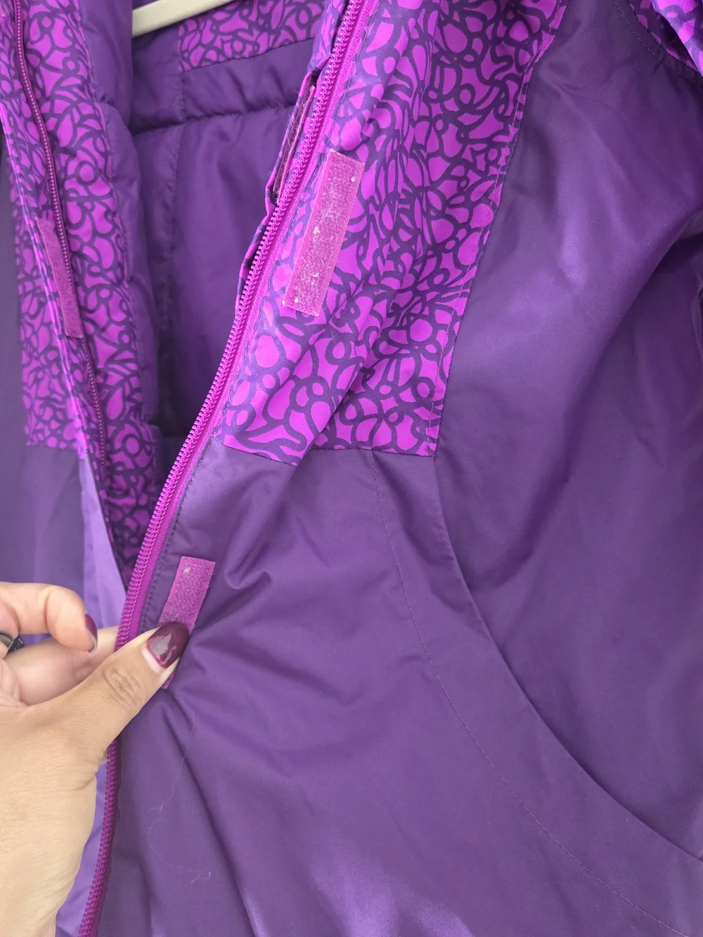 Columbia Girls' Purple Hooded Winter Jacket